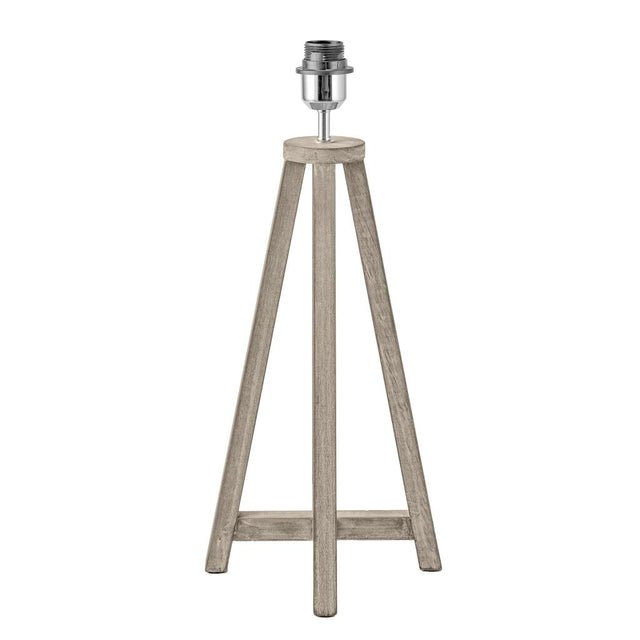 Whitby Grey Wash Wood Tapered 4 Post Table Lamp Base