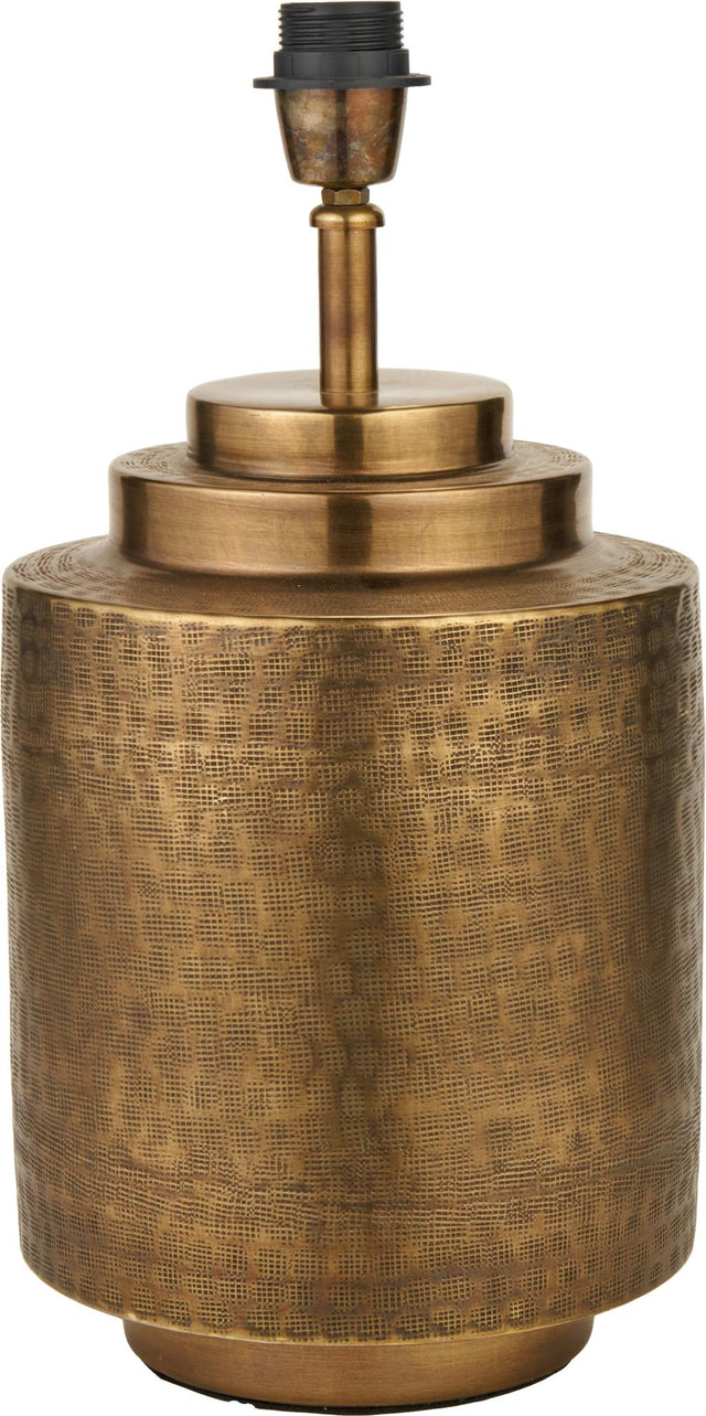 Zuri Antique Brass Metal Pot Table Lamp Base