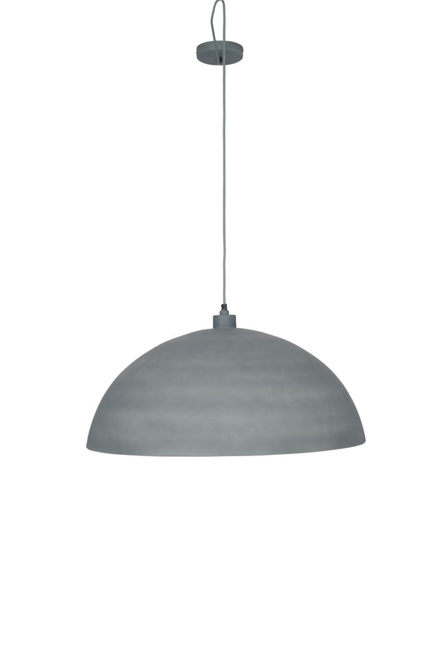 Anders Matt Grey and Gold Leaf Metal Dome Pendant