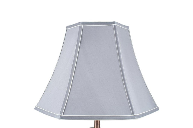 Lyla 35cm Steel Grey Polysilk Bowed Shade