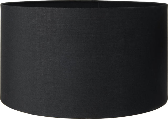 Harry 25cm Black Poly Cotton Cylinder Drum Shade