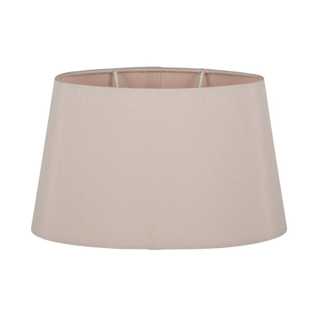 Martha 35cm Taupe Oval Ellipse Polysilk Tapered Shade