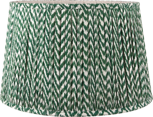Vienna 30cm Forest Green Chevron Mushroom Pleat Shade