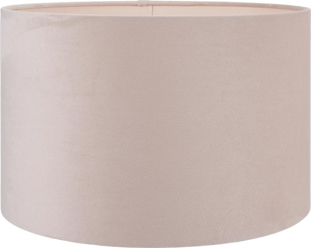 Rene 45cm Greige Velvet Cylinder Shade