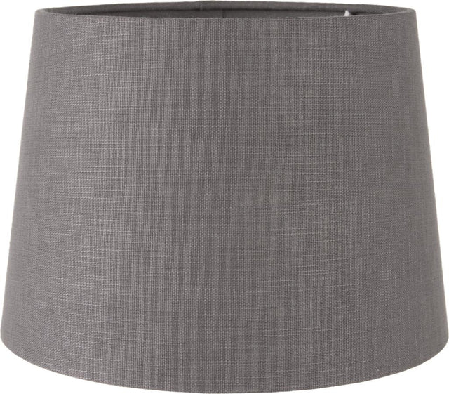 Lys 40cm Steel Grey Self Lined Linen Tapered Cylinder Shade