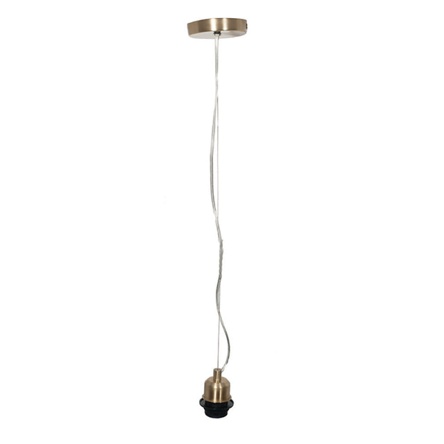 Champagne Contemporary E27 Electrified Fitting
