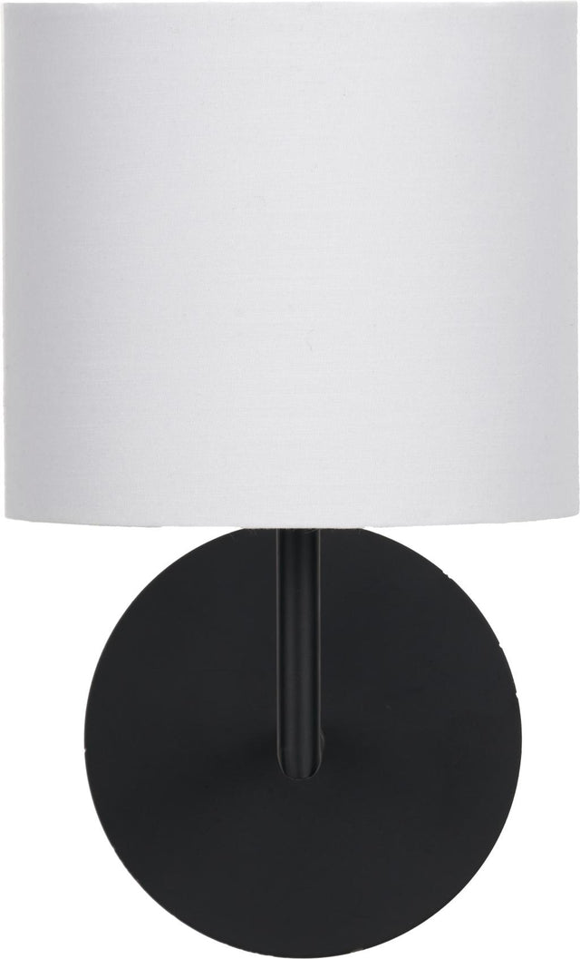 Elin Matt Black & Ivory Wall Light