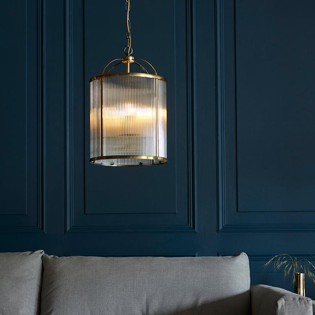 Lambeth Ribbed 4lt Pendant