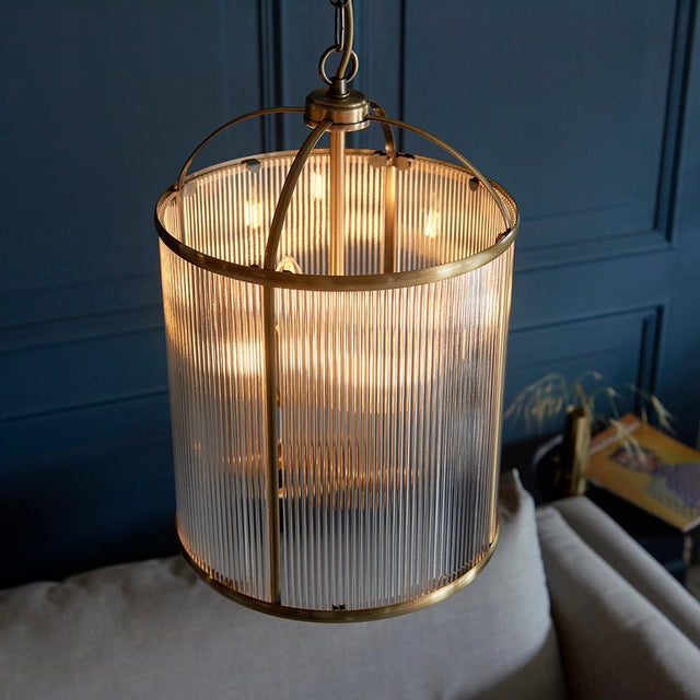 Lambeth Ribbed 4lt Pendant