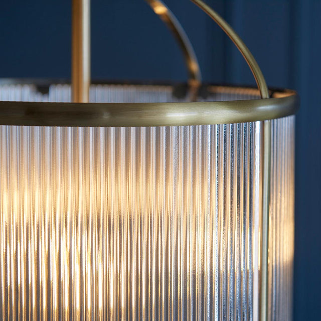 Lambeth Ribbed 4lt Pendant