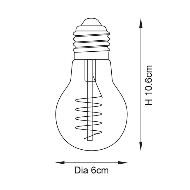 Spiral GLS E27 Filament