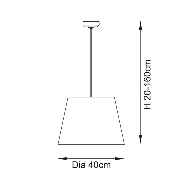 Eltham & Ikat 40cm Pendant