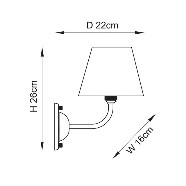 Dome Arc & Leaf 16cm Wall