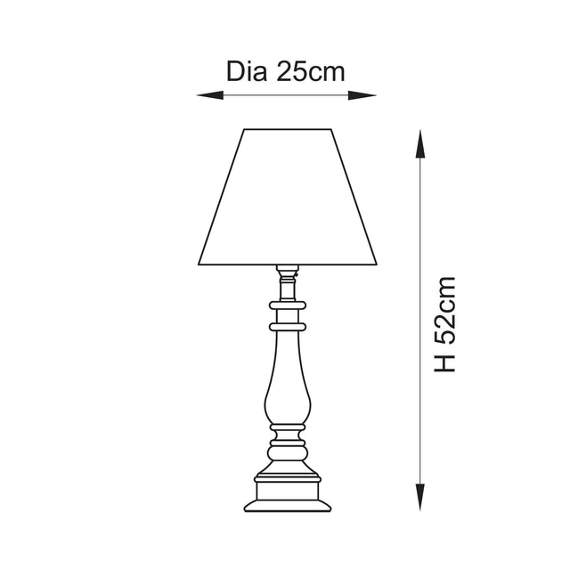 Myrtle & Zigzag 25cm Table
