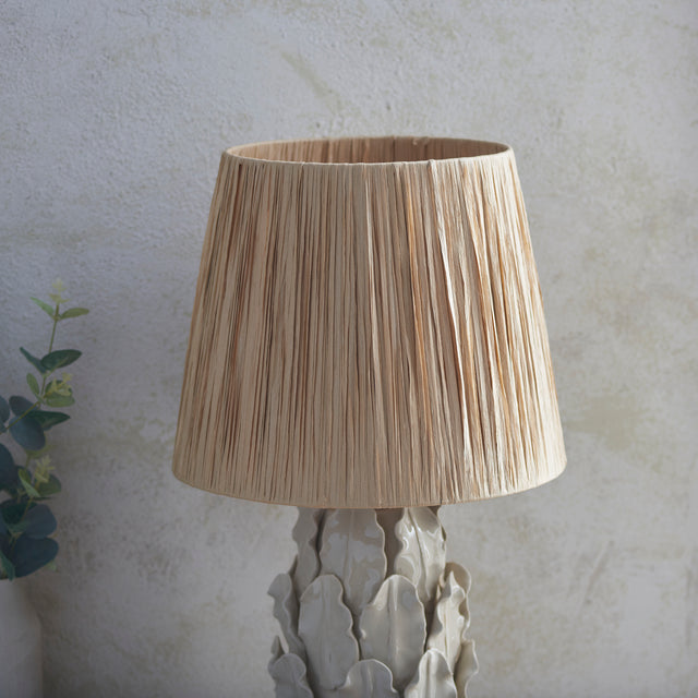 Layered Leaf & Raffia 32cm Table