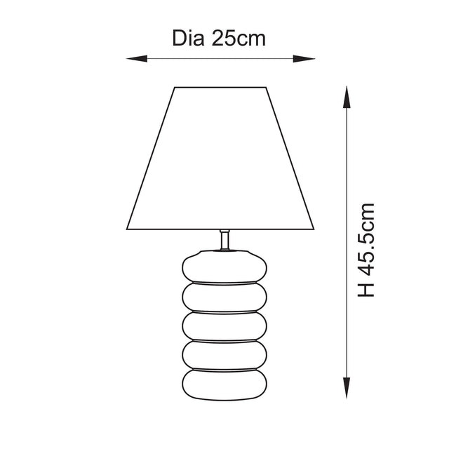 Squash & Ripple 25cm Table