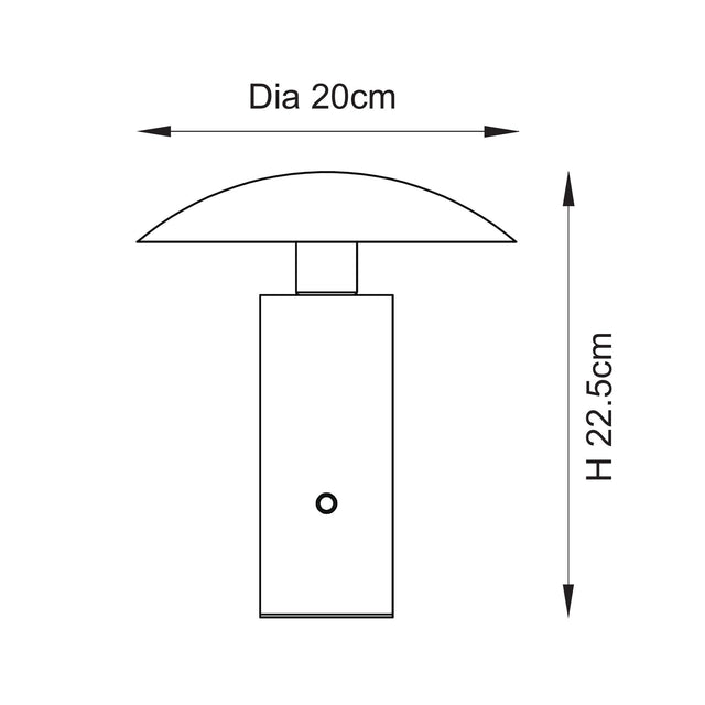 Sunset Rechargeable Table