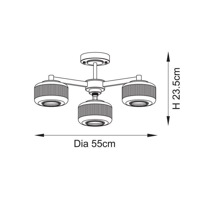 Stamford Semi flush