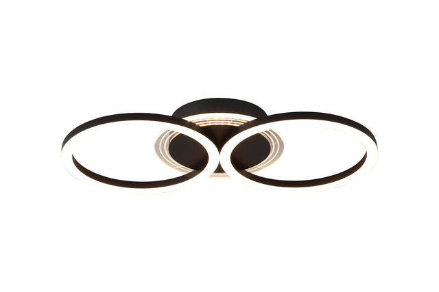 Contour LED Flush, Matt Black