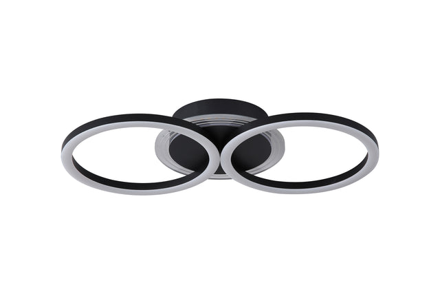 Contour LED Flush, Matt Black