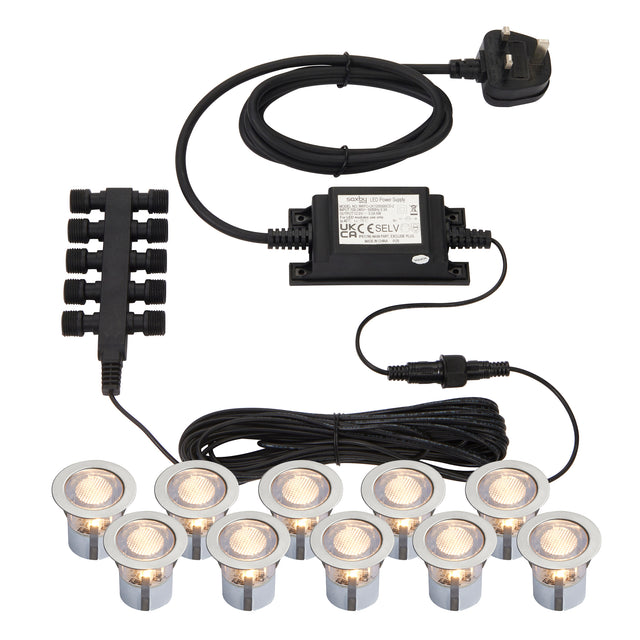Ikon round 30mm kit IP67 0.45W daylight white