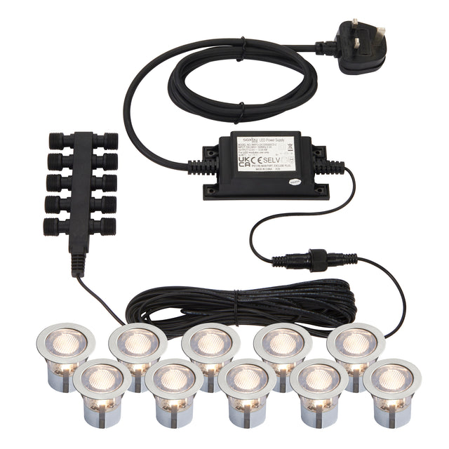Ikon round 30mm kit IP67 0.45W daylight white
