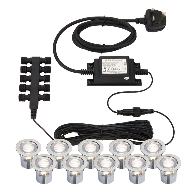 Ikon round 30mm kit IP67 0.45W daylight white