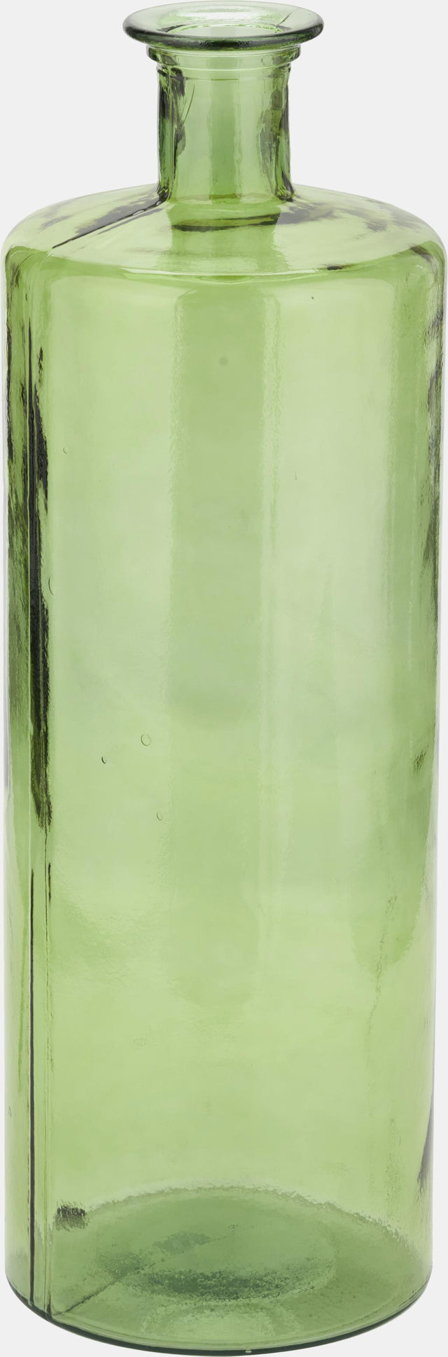 Forest Green Recycled Glass Bottle Vase Tall