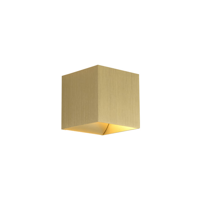 Newton Square Up&Down Wall Light, G9, Gold