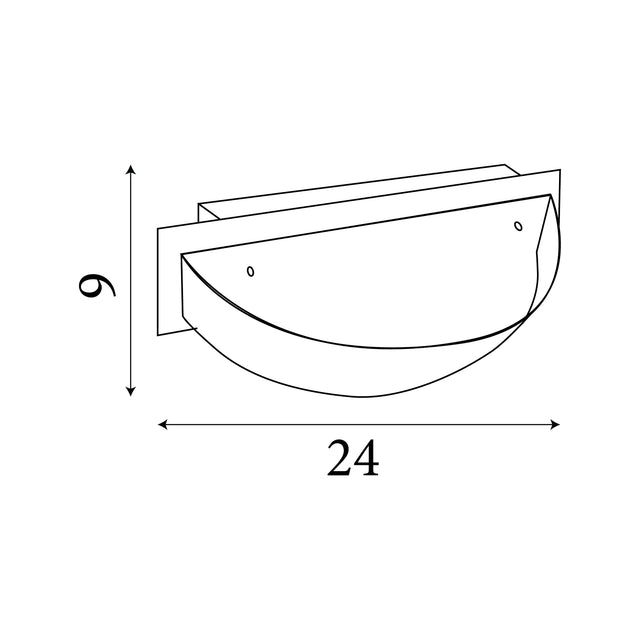 Vega Wall Light - Chrome & Glass