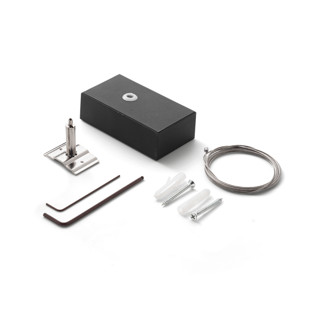 FLUO KIT SINGLE STEEL CABLE 5 MT + BK CEILING CUP