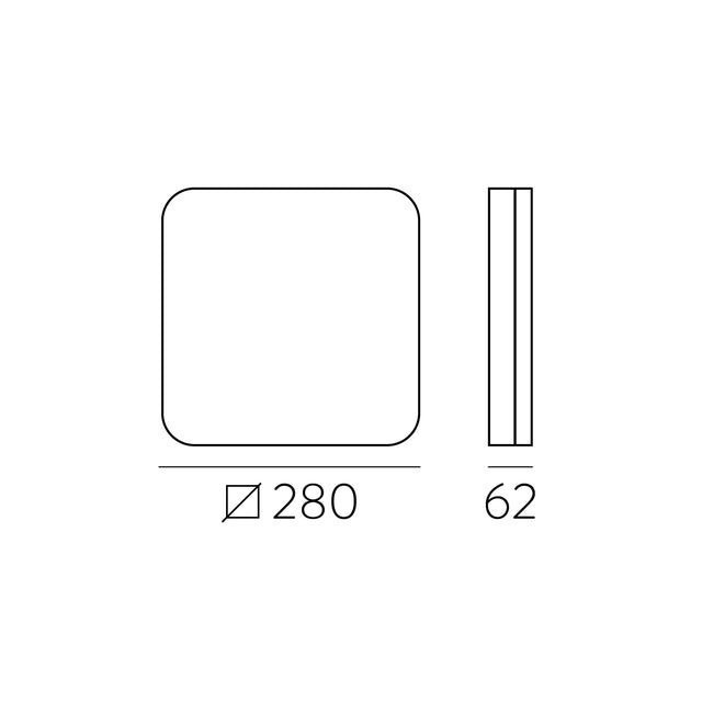 Square Ceiling lamp