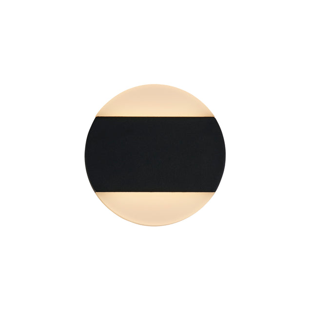 Cavern LED Outdoor Wall Light, Black