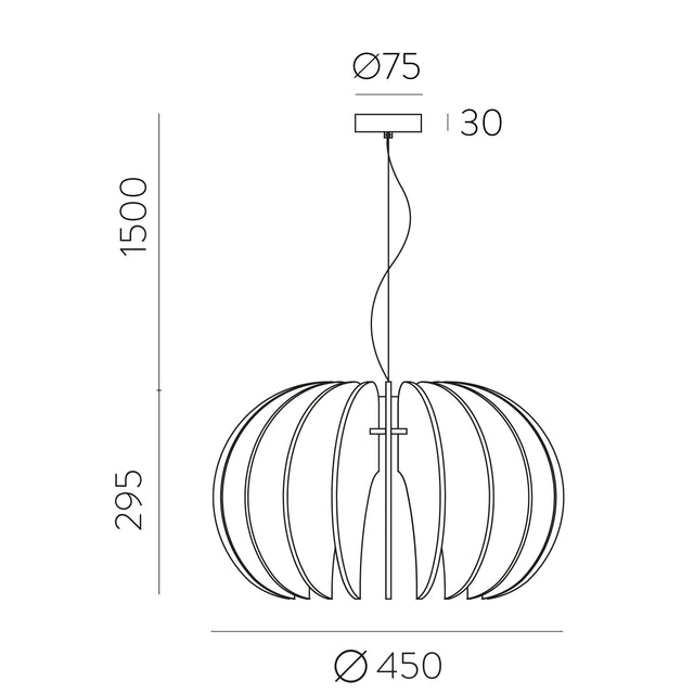 Rosa Del Desierto Pendant lamp