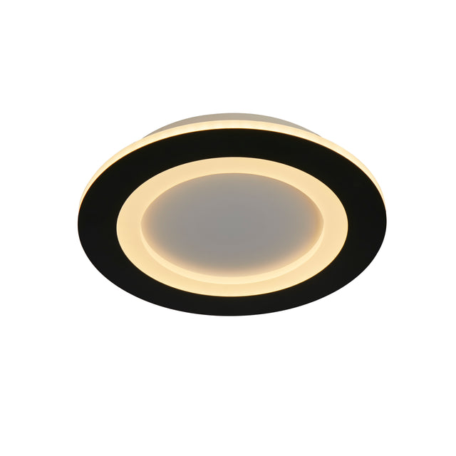Ringo LED Round Flush. Matt Black