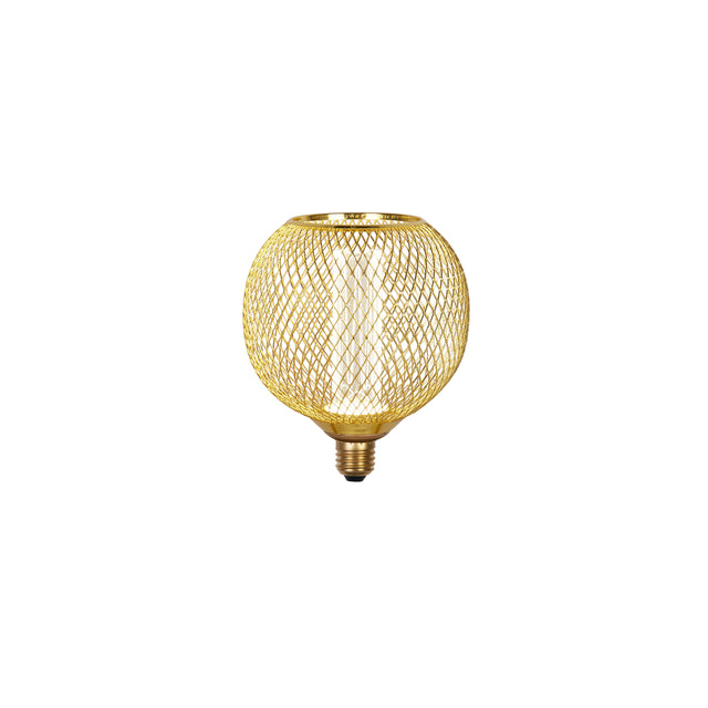 Wire Mesh Effect Globe Lamp - Gold Metal (4.5W, 4000K)