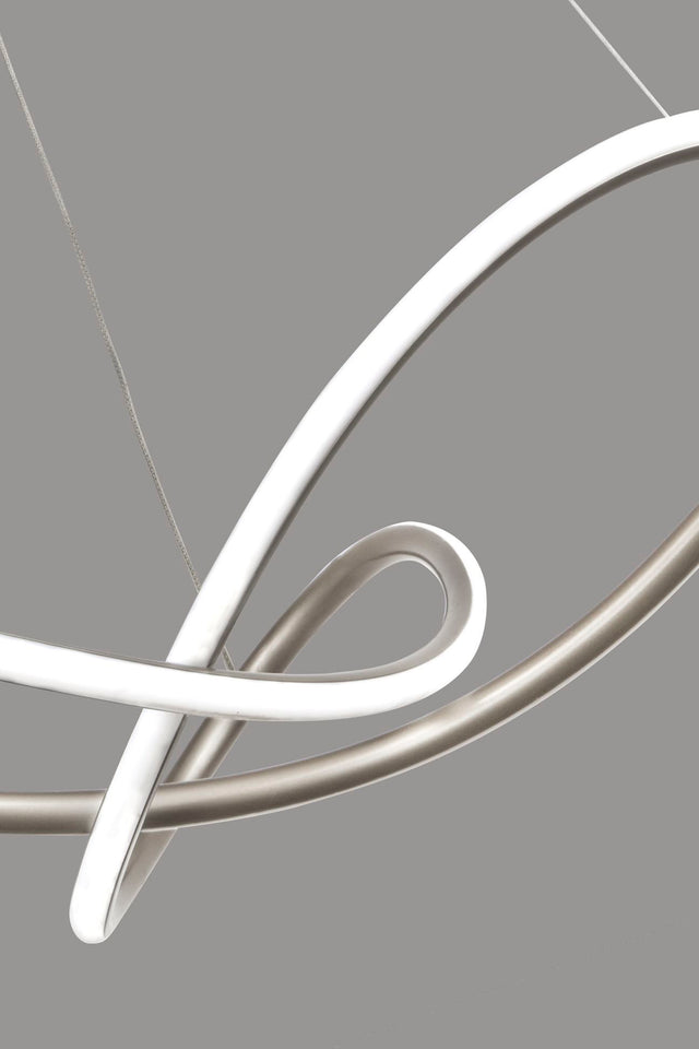 Magic Pendant - Satin Silver Metal