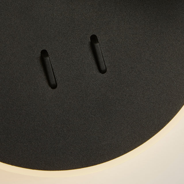 Cher LED Wall Light, Black Metal