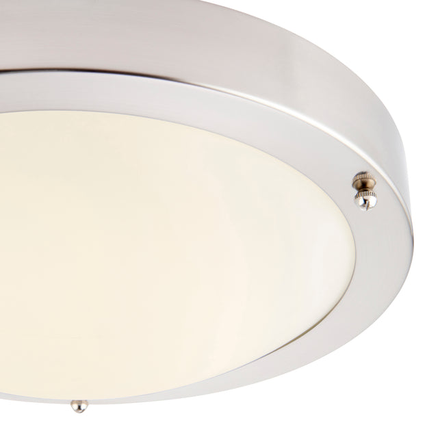 Portico LED CCT IP44 9W Satin Nickel