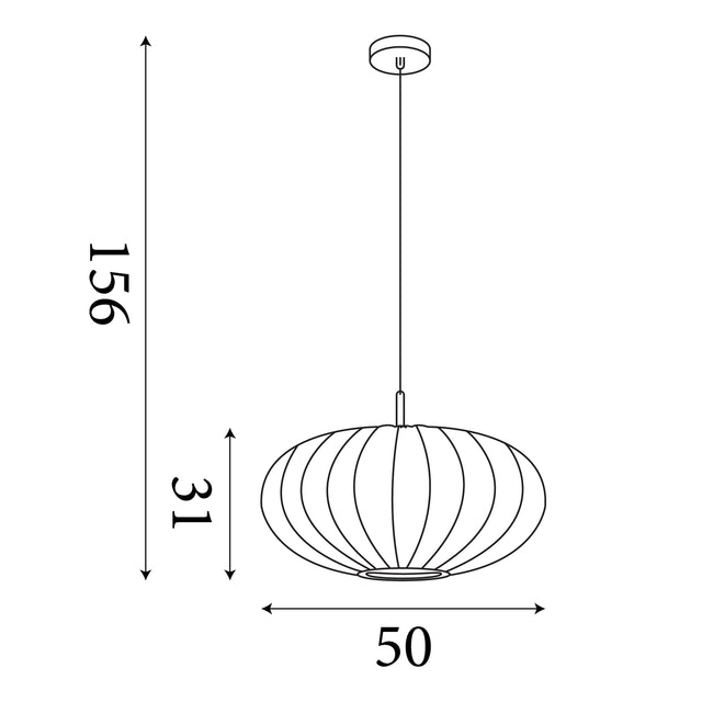 Bonnie 1Lt Pendant Satin Brass Metal & Ivory Satin Shade