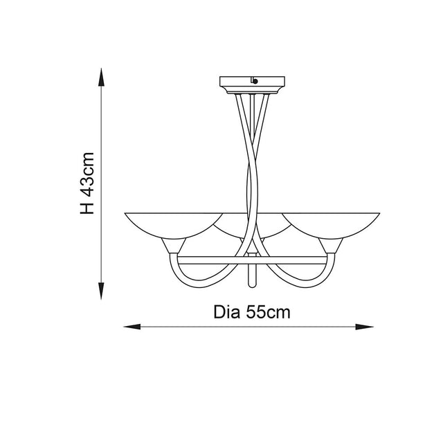 Cagney 3lt semi flush