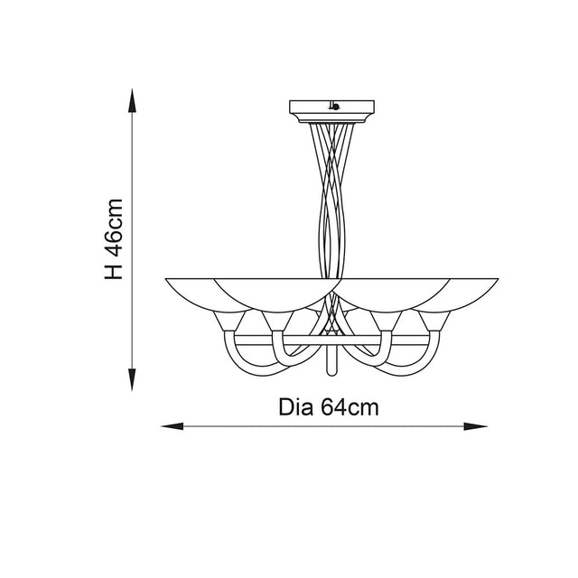 Cagney 5lt semi flush
