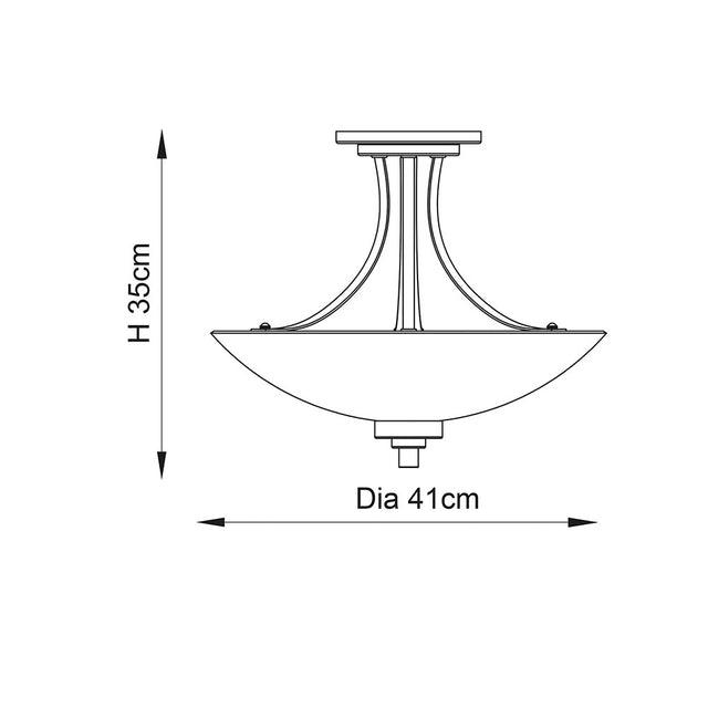 Welles 3lt semi flush