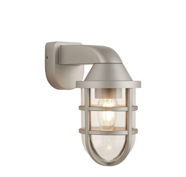 Seaside Outdoor Wall Light - Silver Plastic