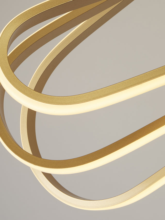 Clip Pendant - Gold Metal