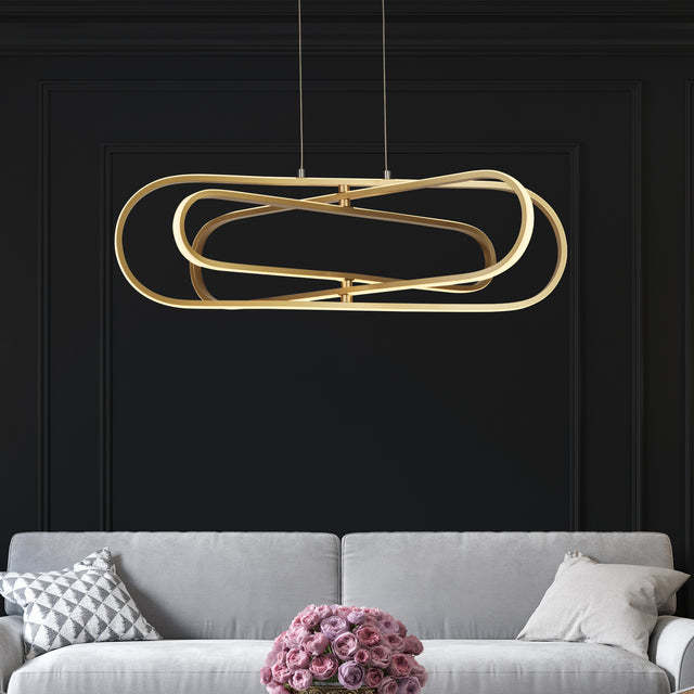 Clip Pendant - Gold Metal