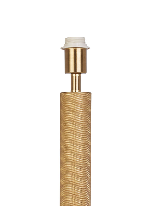 Base Only - London Table Lamp - Knurled Gold Metal