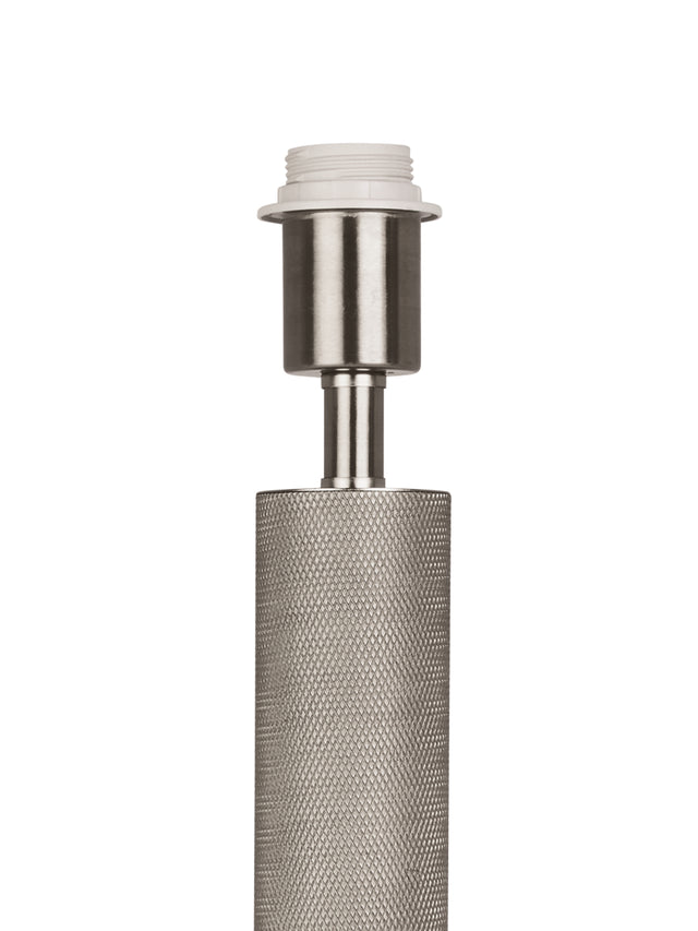 Base Only - London Table Lamp - Knurled Silver