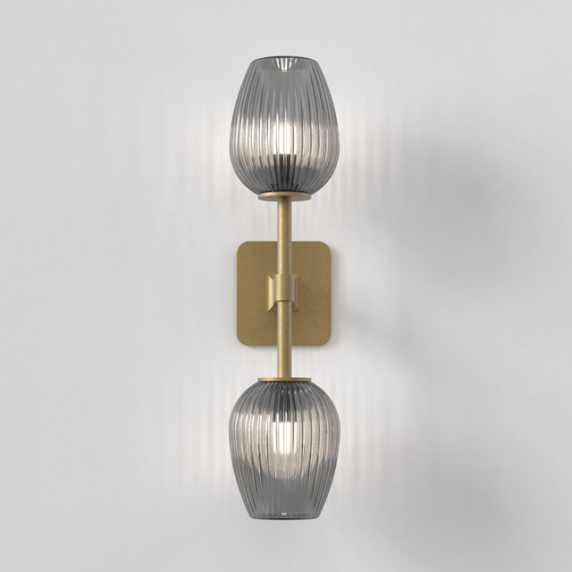 Tacoma Tulip Ribbed Glass