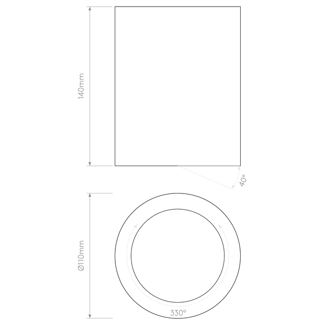 Osca Round 140 Adjustable